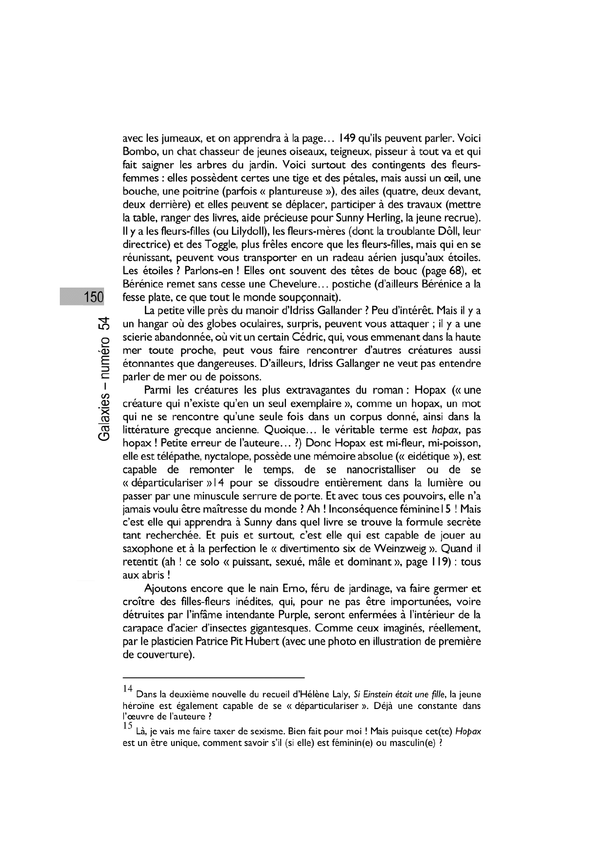 Le baiser de la cigogne Presse Galax 2